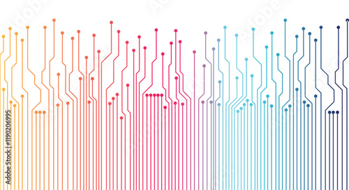 Circuit board chipset Abstract technology background with technological elements. Technology background with hi tech digital data. Vector illustration.