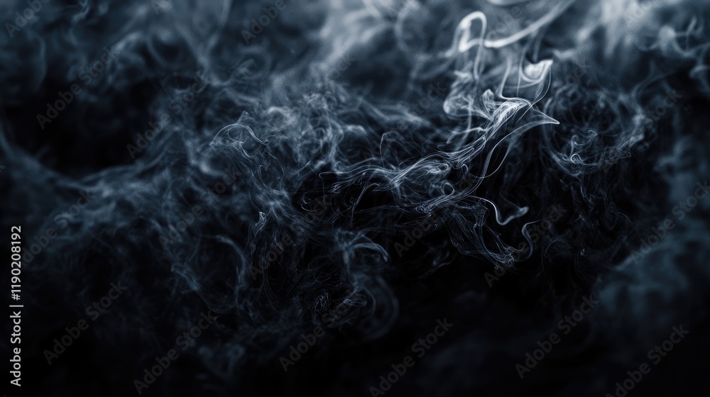 Obraz premium Dramatic black smoke from a fire.