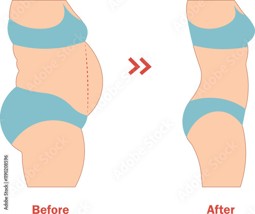 woman lose belly fat | weight loss 
