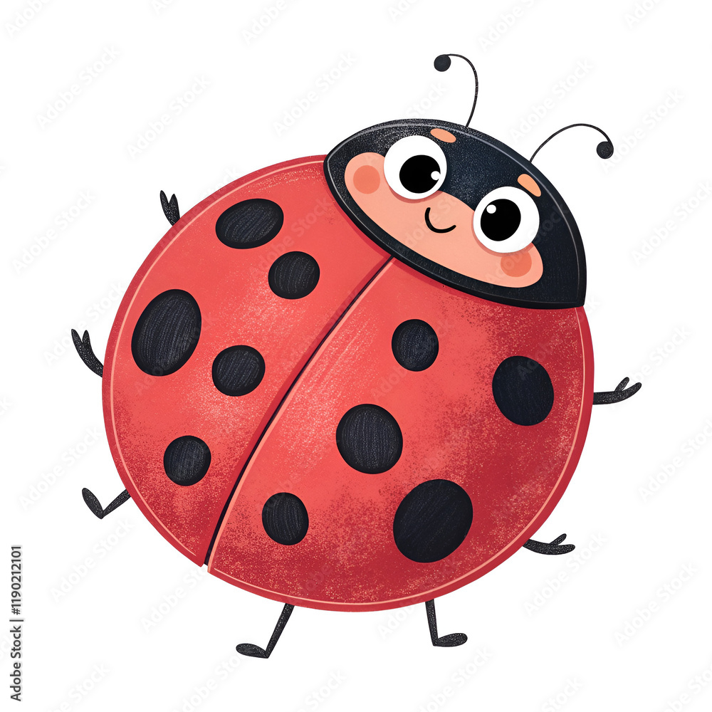 Obraz premium ladybug vector on white background