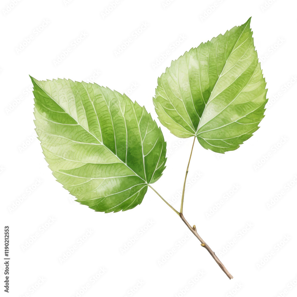 Obraz premium Birch Leaf Clipart Vector Illustration