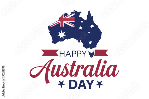 Happy Australia day vector illustration 