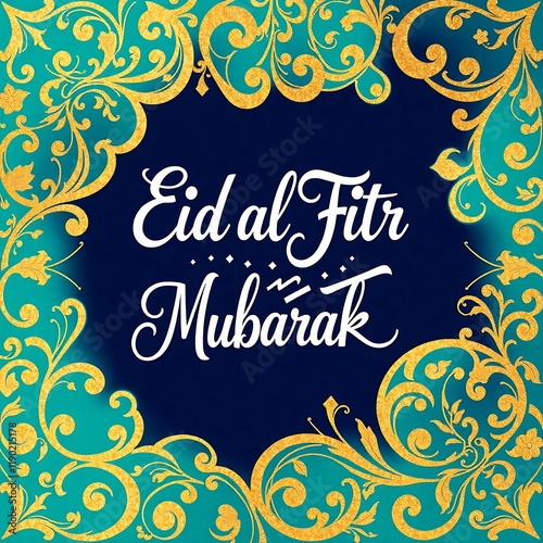 Wallpaper Mural Eid al Fitr Mubarak typography  Torontodigital.ca
