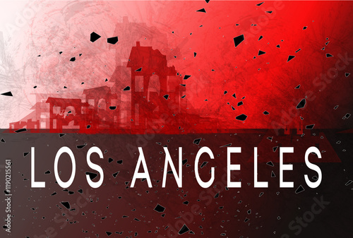 The fires in Los Angeles, California