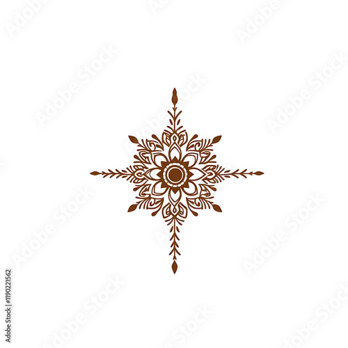 Beautiful Vector Mandala. Black drawing isolated on white. Design for coloring book page for kids and adults.