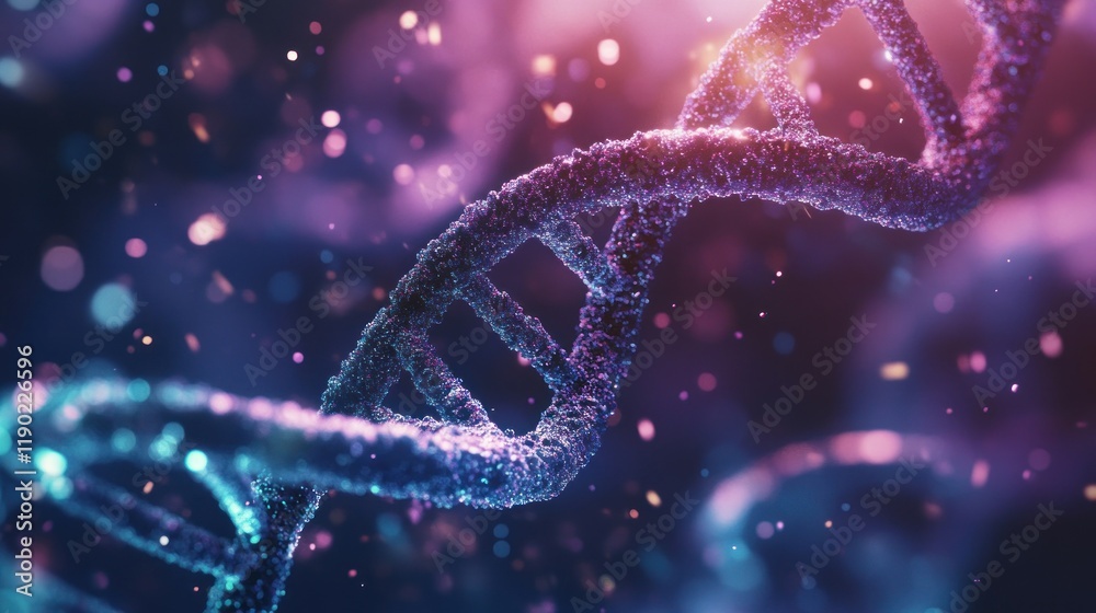 DNA Double Helix: A Microscopic View of Life's Code