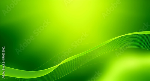 Abstract colorful neon green colors and gradients waves texture background panorama banner for web design backdrop wallpaper illustration (Generative Ai)	
