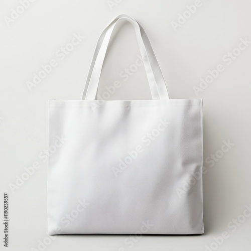 Simple White Canvas Tote Bag for Versatile Use