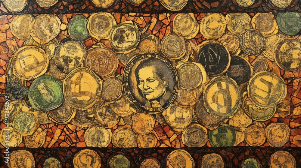 Fototapeta premium image of African money mat