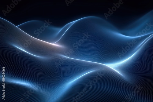 A dark blue corporate background with clean lines and subtle gradients