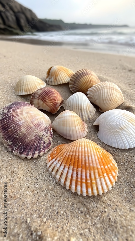 seashells on the beach seashells on the beach