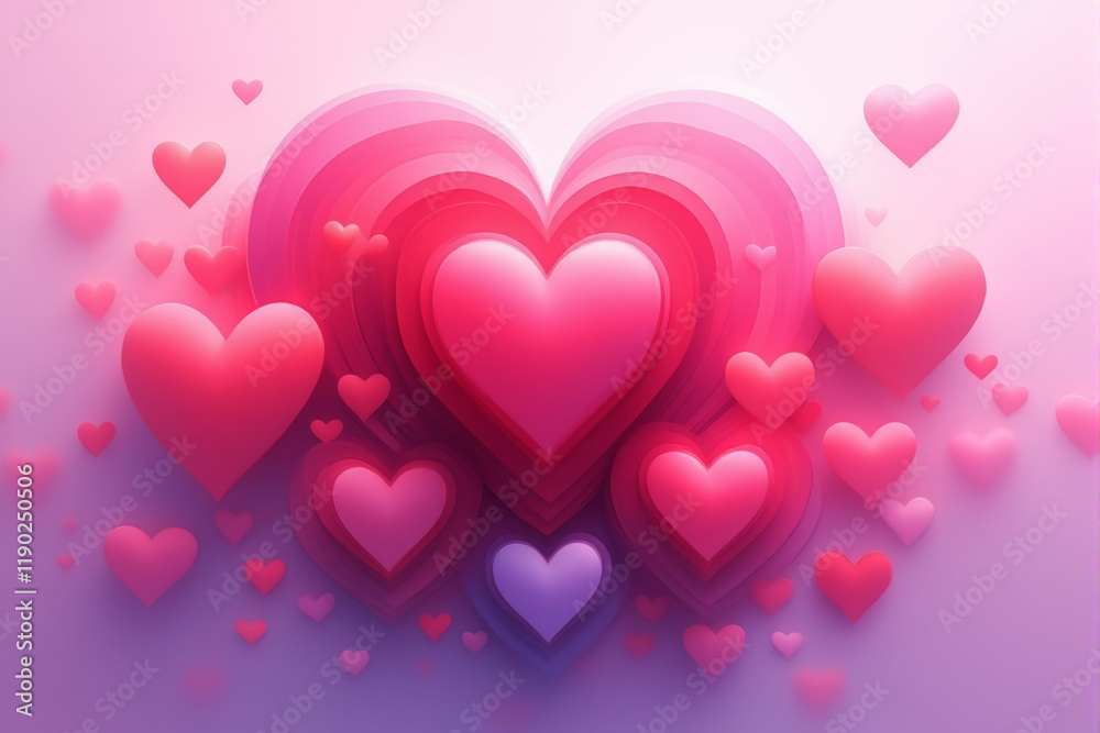 A digital illustration of layered hearts in varying sizes, creating a three-dimensional effect. A digital illustration of layered hearts in varying sizes, creating a three-dimensional effect.