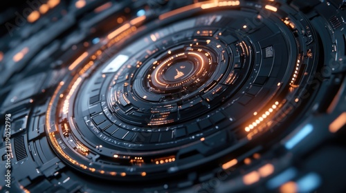 Wallpaper Mural Close-up of LED circle Torontodigital.ca