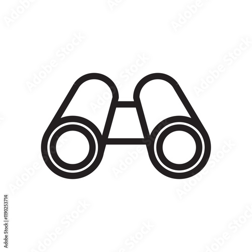 Binocular icon for viewing or observation