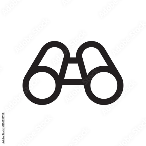Binocular icon for viewing or animal observation