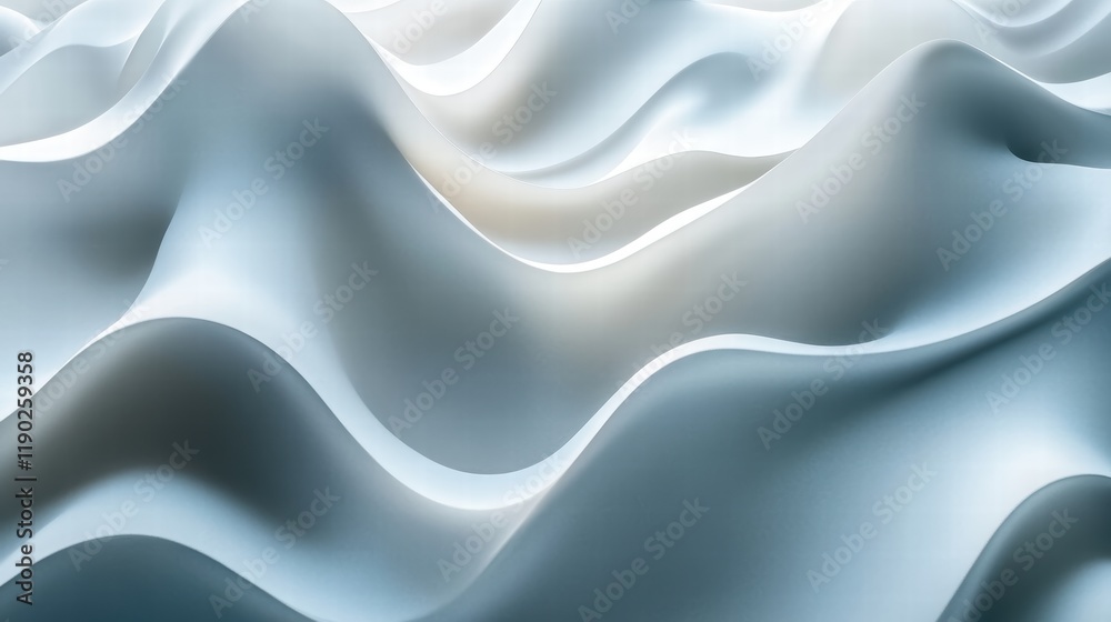 Fototapeta premium A monochromatic abstract texture with smooth gradients and soft light