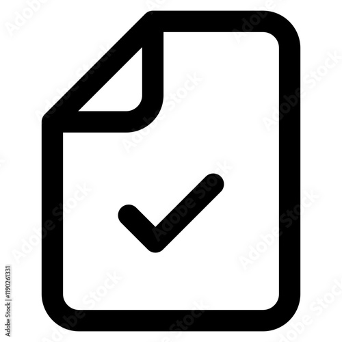 checkmark on document