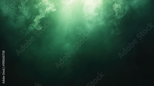 Wallpaper Mural A rich dark green gradient with smooth lighting effects Torontodigital.ca