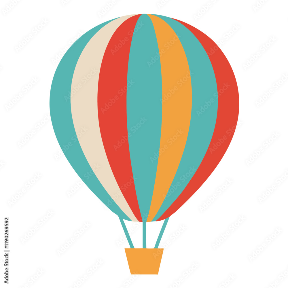Fototapeta premium hot air balloon isolated
