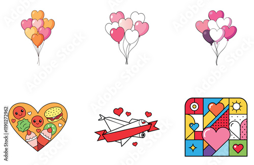 Sweet Valentine Bundle - A Heartfelt Collection of Roses Icons
