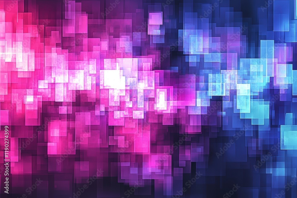 A vibrant abstract pixel art background with swirling neon gradients in hues of purple, blue, and neon pink, creating a dynamic effect A vibrant abstract pixel art background with swirling neon gradients in hues of purple, blue, and neon pink, creating a dynamic effect