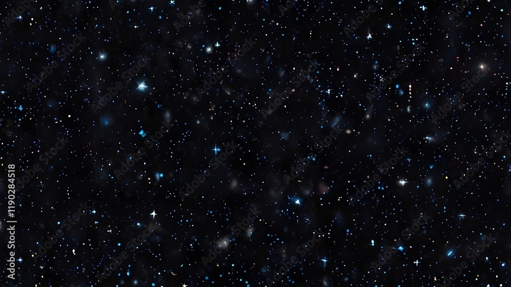 Night sky with stars sparkling on black background Generative AI Night sky with stars sparkling on black background Generative AI