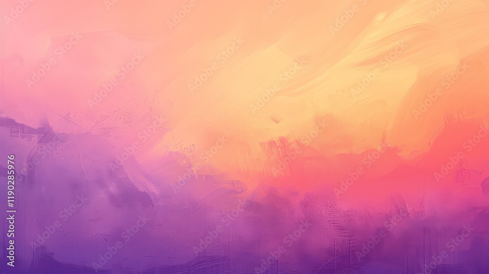 Fototapeta premium Abstract Watercolor Background with Pink Purple Orange Gradient