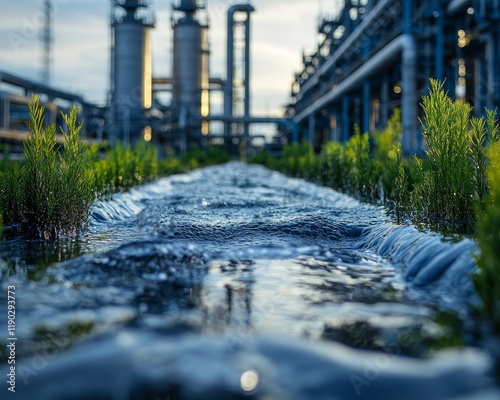 Environmental protest banners on water scarcity issues