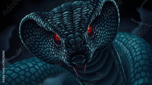snakes close up image ai