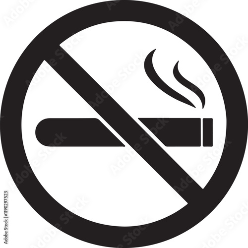 no smoking sign isolated on white
