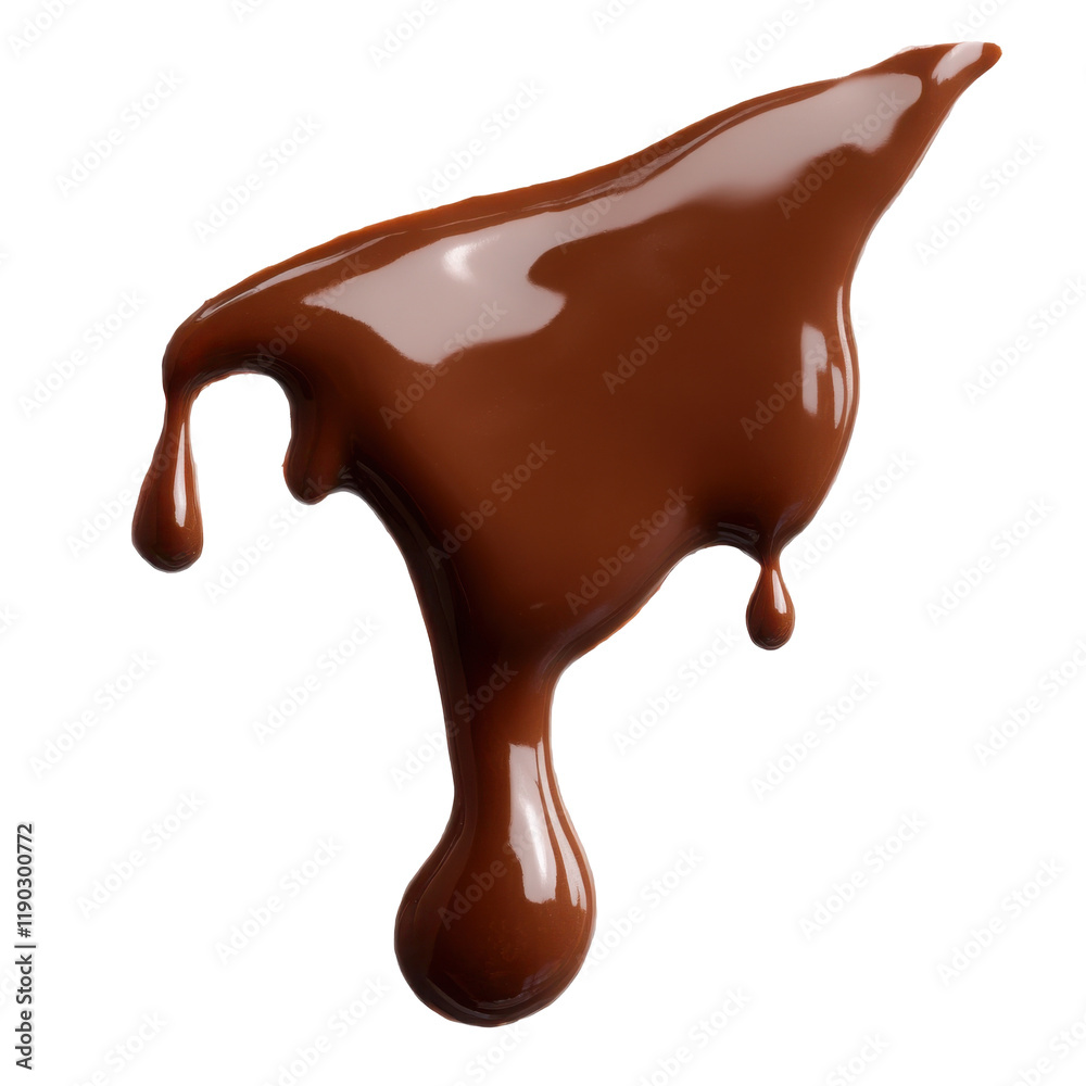 Obraz premium chocolate splash isolated on transparent background