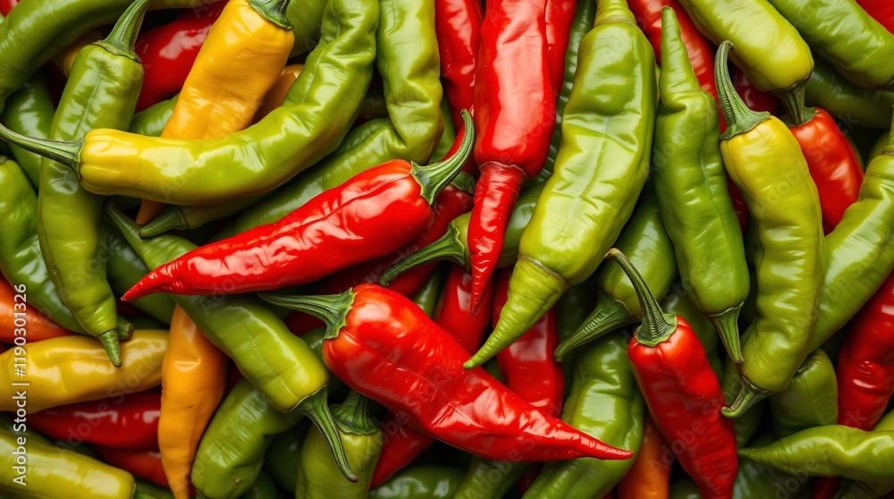 A colorful collection of fresh green and red chili peppers arranged closely together. Perfect for food, spice, and cooking-related themes, showcasing the vibrant colors of fresh chili peppers. A colorful collection of fresh green and red chili peppers arranged closely together. Perfect for food, spice, and cooking-related themes, showcasing the vibrant colors of fresh chili peppers.