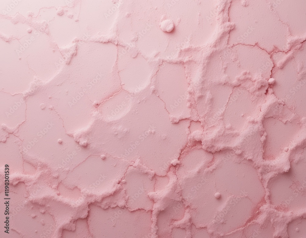 Fototapeta premium Textured Pink Powder Background: Abstract Cracked Surface with 3D Effect