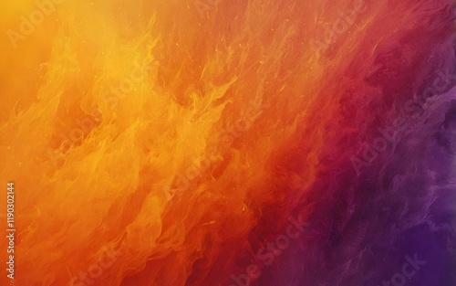 Gold yellow amber burnt orange coral fire red bright pink magenta purple violet abstract background. Color gradient ombre blur. Noise grain rough grunge Design