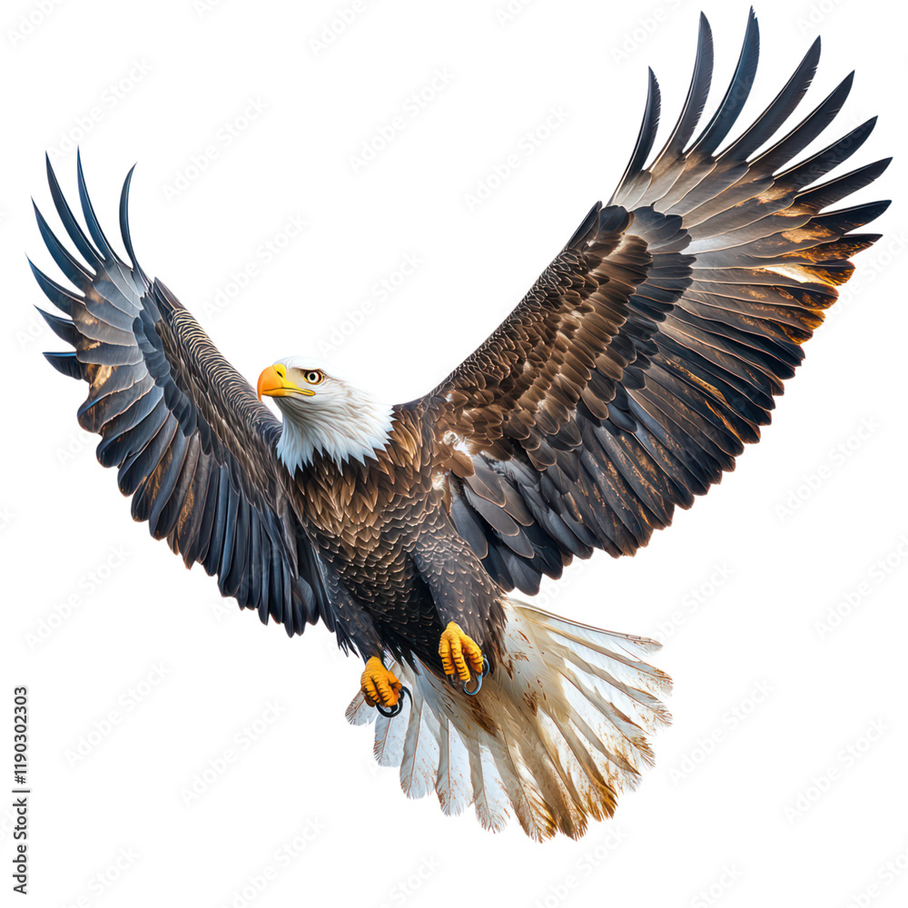Majestic Bald Eagle in Flight: A Symbol of Freedom and Power Majestic Bald Eagle in Flight: A Symbol of Freedom and Power