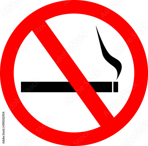 no smoking sign isolated