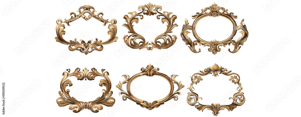 Set of pink flowers isolated on a transparent backgroun - Set of golden vintage frames isolated on a transparent background (5) Set of pink flowers isolated on a transparent backgroun - Set of golden vintage frames isolated on a transparent background (5)