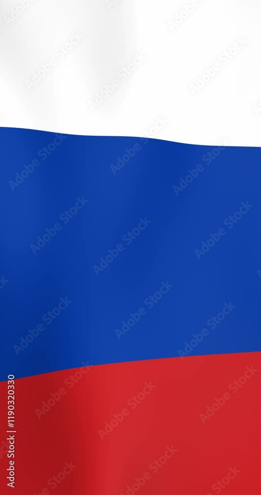 Russia National Flag Waving in The Wind | 4k Vertical Video | Realistic Animation Russia National Flag Waving in The Wind | 4k Vertical Video | Realistic Animation