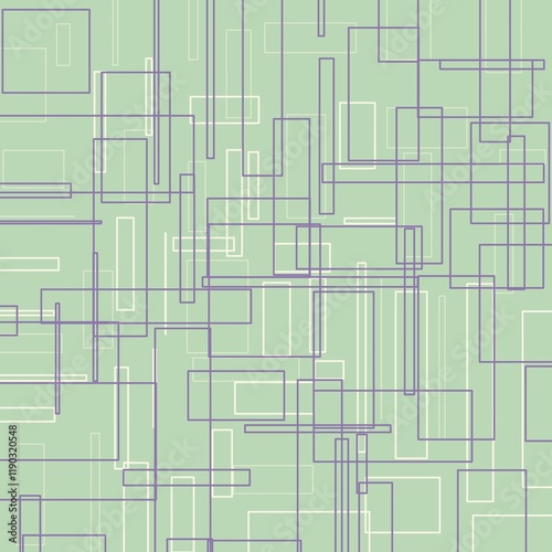 Abstract geometric pattern with smooth lines in crim and purple
