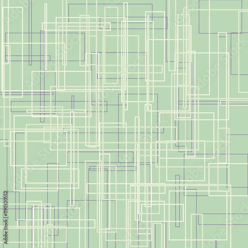 Abstract geometric pattern with smooth lines in crim and purple