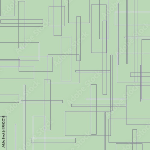Abstract geometric pattern with smooth lines in crim and purple