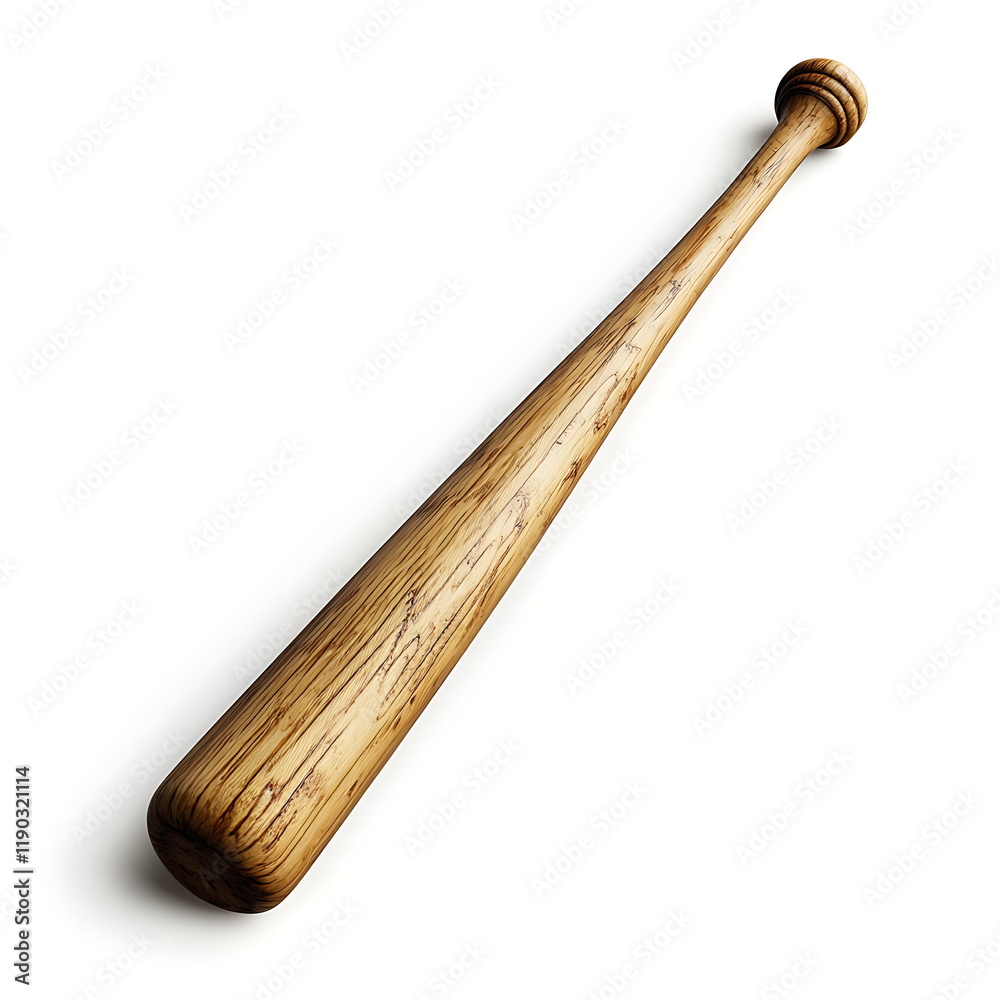 Hyperrealistic photograph of a wooden baseball bat Hyperrealistic photograph of a wooden baseball bat