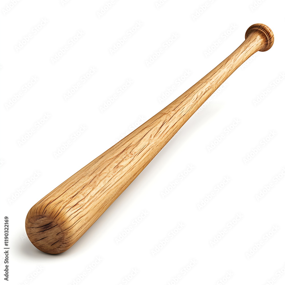 Hyperrealistic photograph of a wooden baseball bat Hyperrealistic photograph of a wooden baseball bat