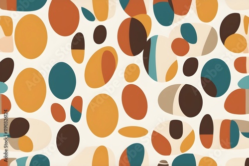 Geometric colorful seamless pattern background