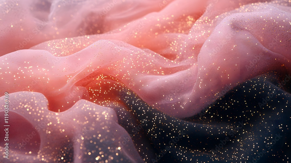 tulle fabric with layers and texture