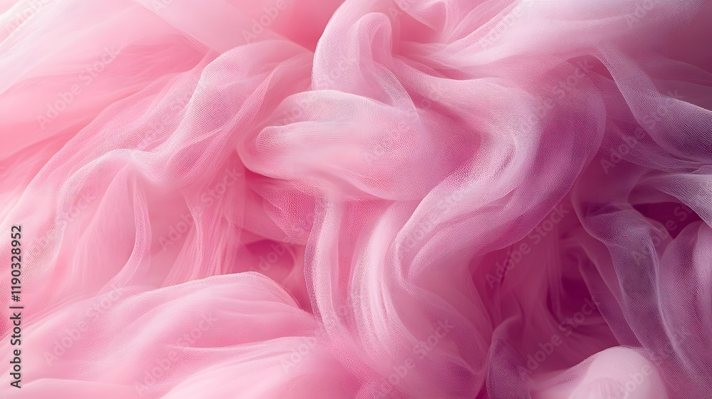 Fototapeta premium pink tulle fabric with layers and texture