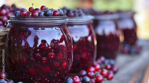 Berries set of blueberry, black currant and cranberry, fresh raspberry and gooseberry. Farm harvest fruits of strawberry, juicy briar and wild cowberry or redcurrant for jam or juice and market shop photo