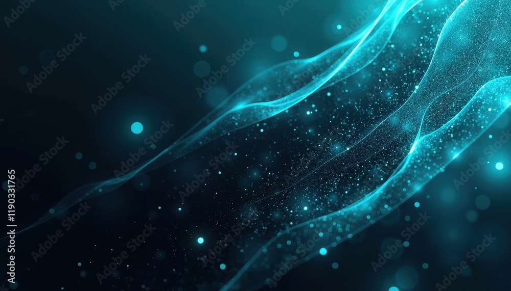 Glowing cyan geometric form dark grainy black cyan background noise texture futuristic dynamic poster header cover wallpaper banner backdrop design. Glowing cyan geometric form dark grainy black cyan background noise texture futuristic dynamic poster header cover wallpaper banner backdrop design.