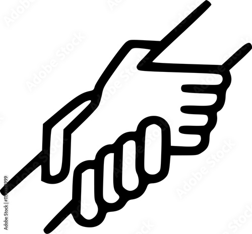 Helpful Person Helping Someone Icon for Assistance and Support Graphics 