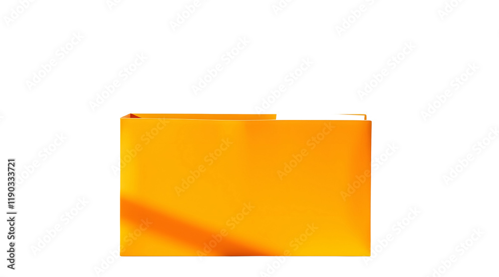 Manila File Folder on White Background Manila File Folder on White Background